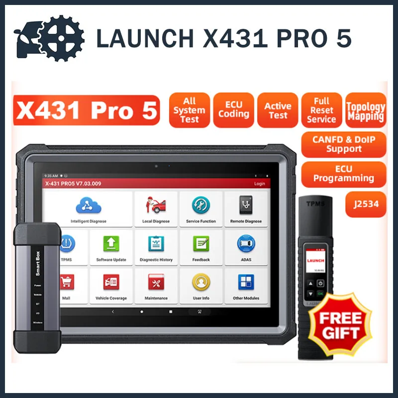 2024 LAUNCH X431 PRO5 Global version J2534 Programming OBD2 Scanner with  Smart Box 3.0