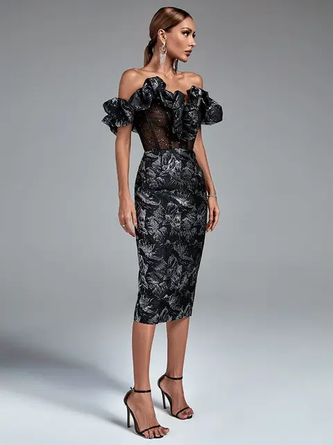 Bisiola Off Shoulder Mini Dress - Image 3