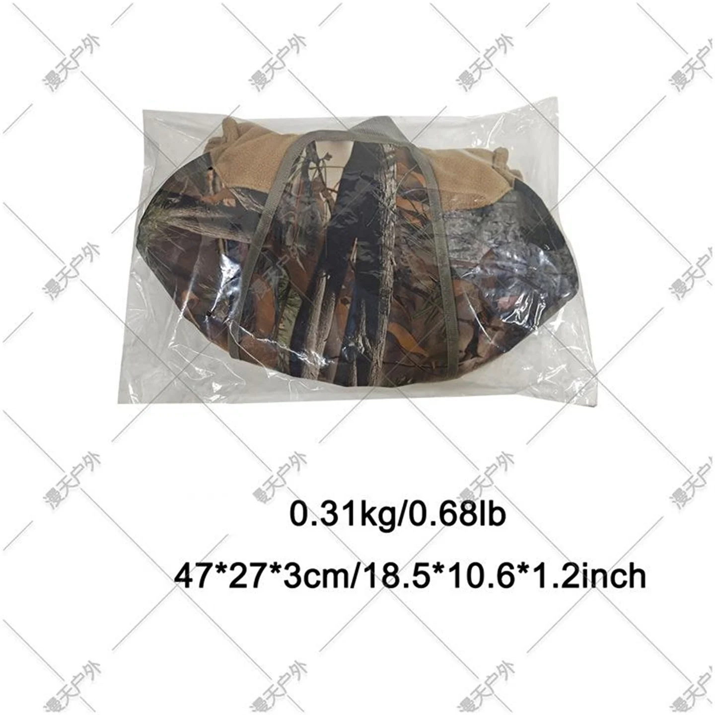 Outdoor Camping New Camouflage Flannel With Window Warm Gloves Visual Screen Hanging Neck Gloves Thick Warm