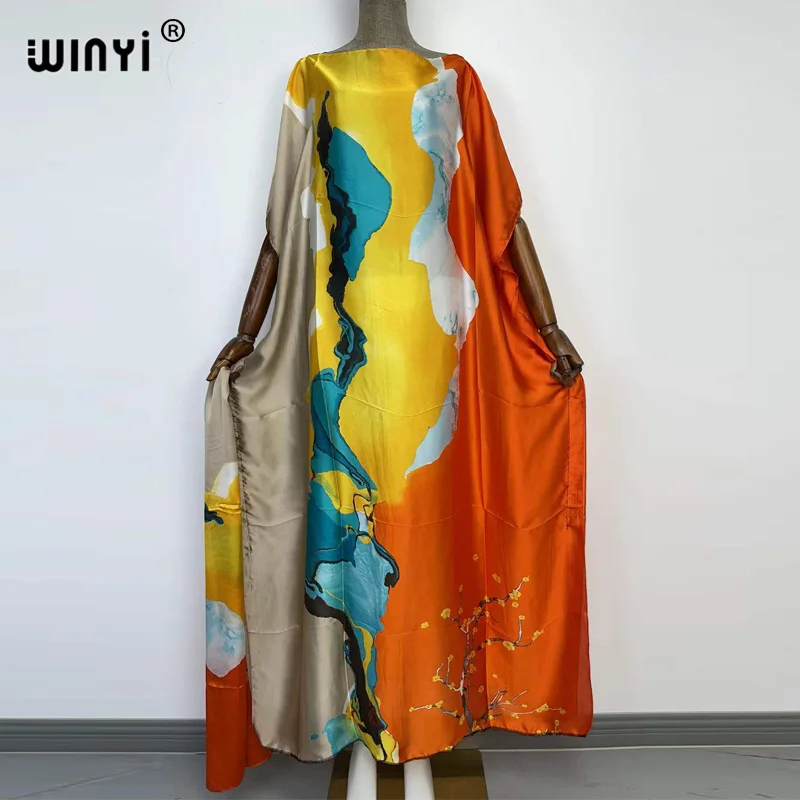 

Новинка 2022, праздничное платье WINYI, модное платье для женщин/женщин, элегантное платье большого размера, платья с Африканским принтом для дам/женщин