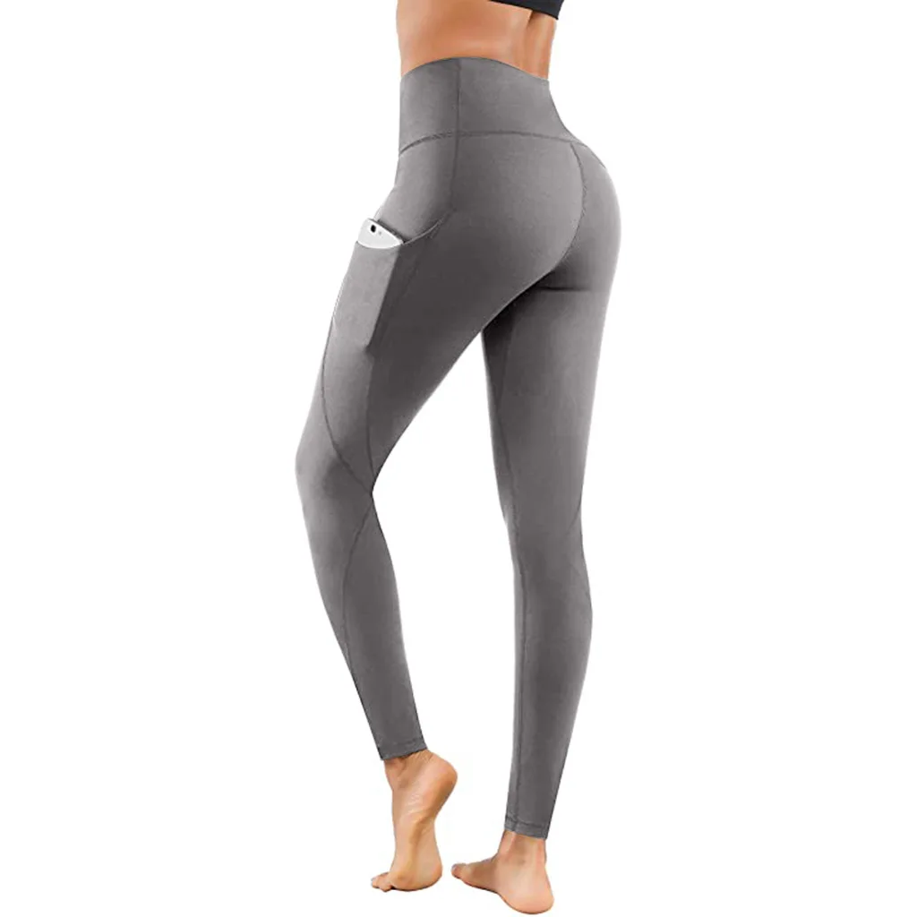 Yoga Pants Women Sexy Butt Lifting High Waist Elastic Leggings Workout Running Skinny
