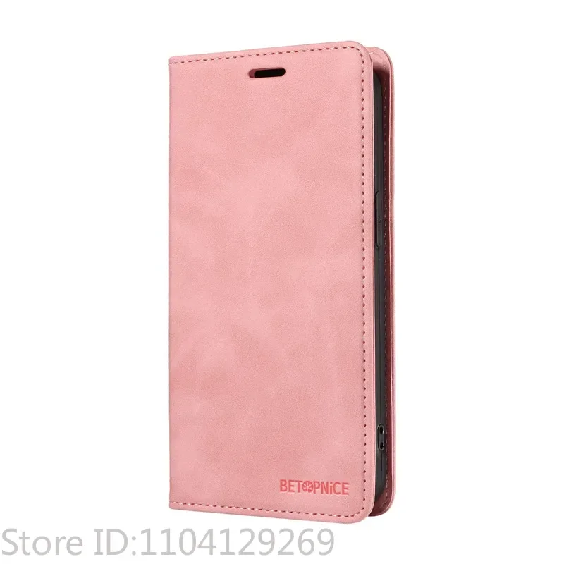 Anti-Theft Leather Wallet Phone Case with Card Slot and Magnetic Closure