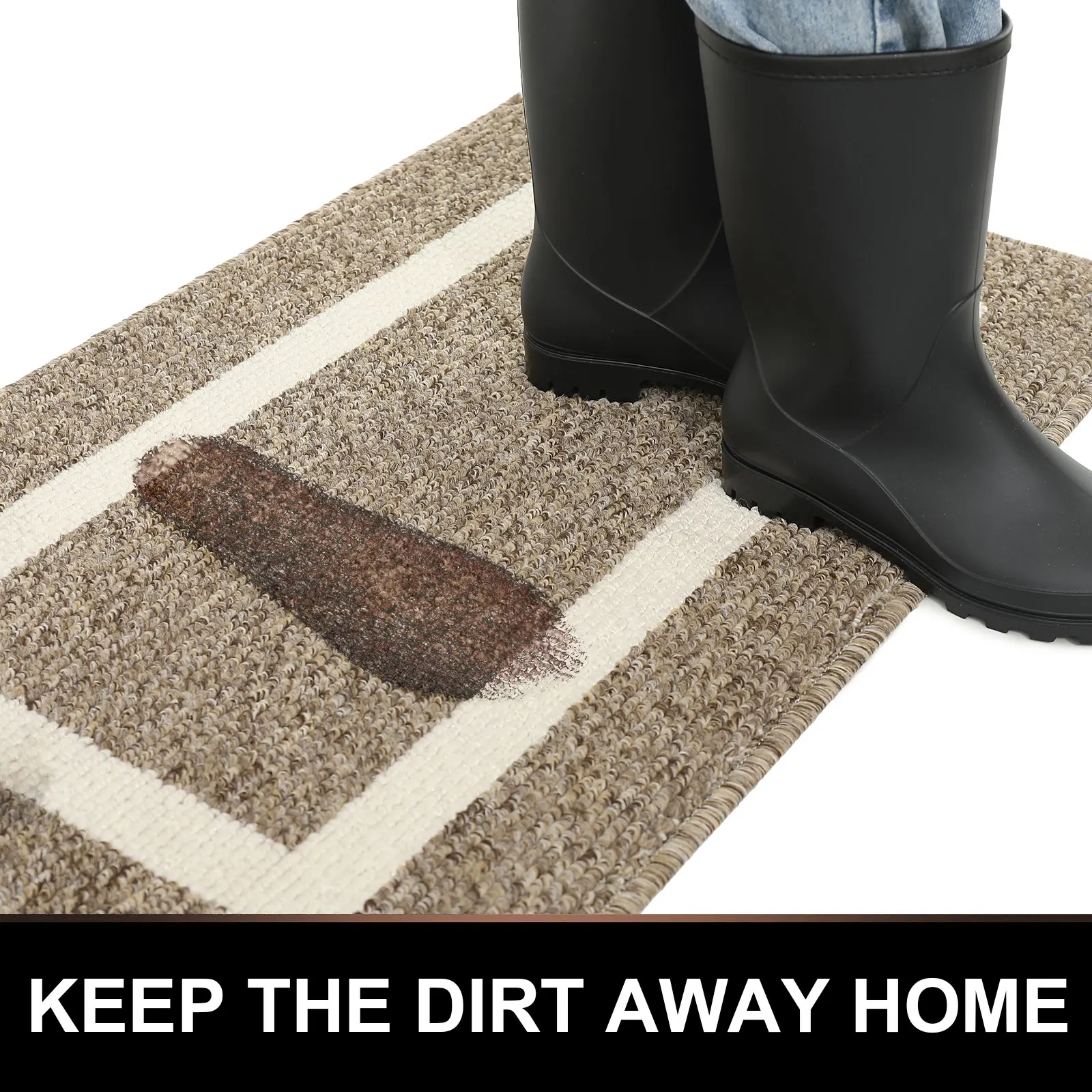 OLANLY Door Mats Indoor, Non-Slip, Absorbent, Dirt Resist