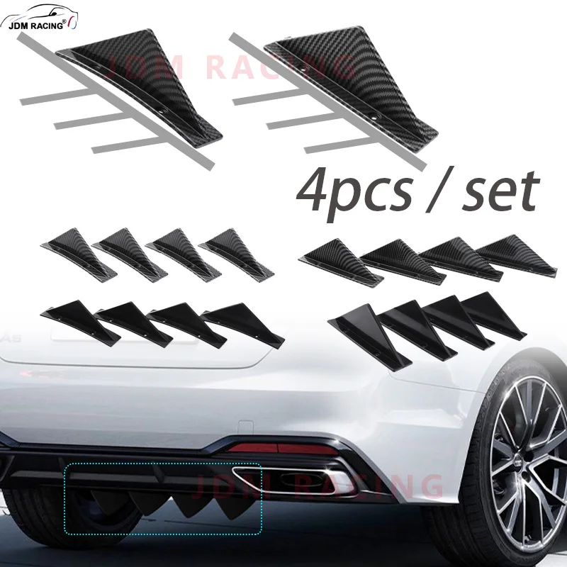 Bumper Lip 4pcs Universal For Auto Rear Trim