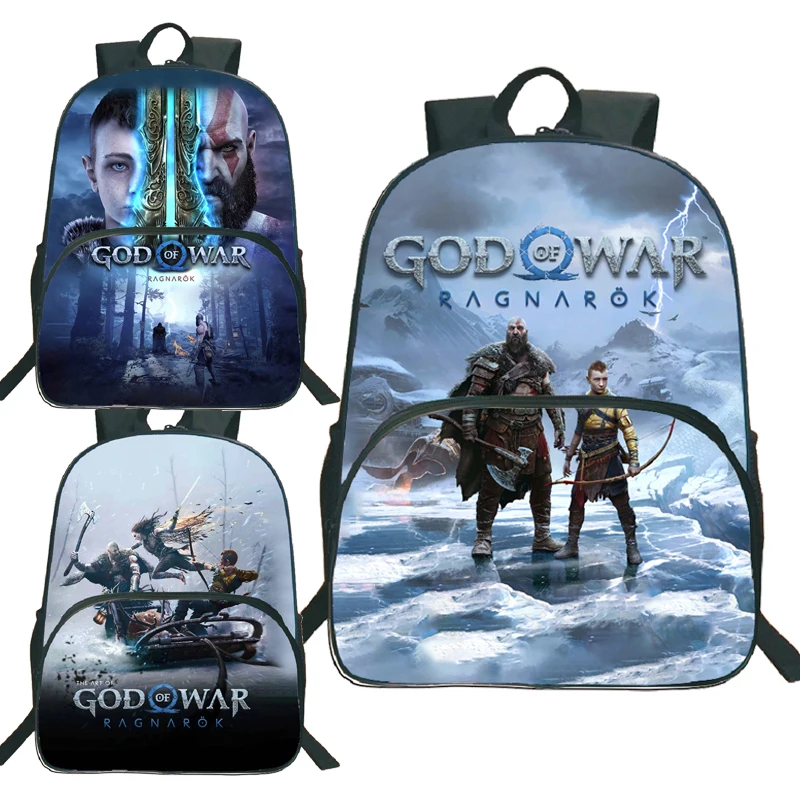 God Of War Ragnarok Zaino Kratos Girls Boys Back To Schoolbags Bambini Atreus Adolescente Viaggio Mochila Zipper Zaino
