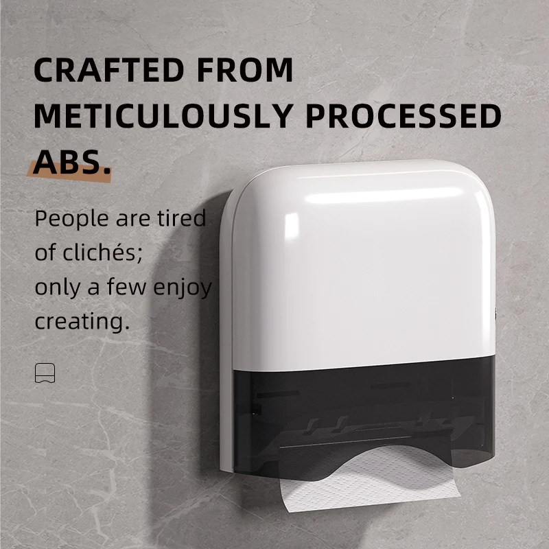 Bathroom Paper Towel Dispenser Tissue Roll High Capacity Precision Level Paper Box Towel Holder for Toi