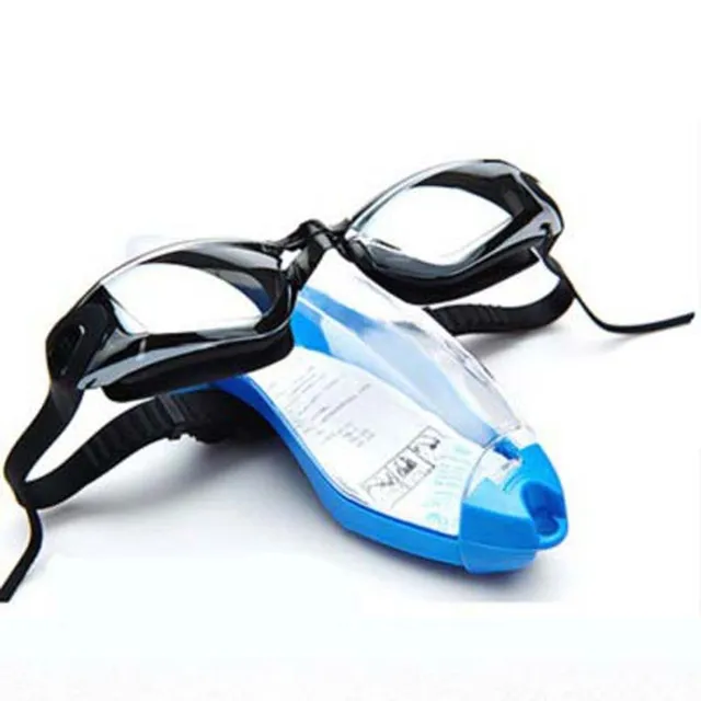Black 3D Swimming Goggles Myopia 200-450 Frame High-Definition Soft Silicone Waterproof Anti Fog Swimming Goggles For Men Women 4