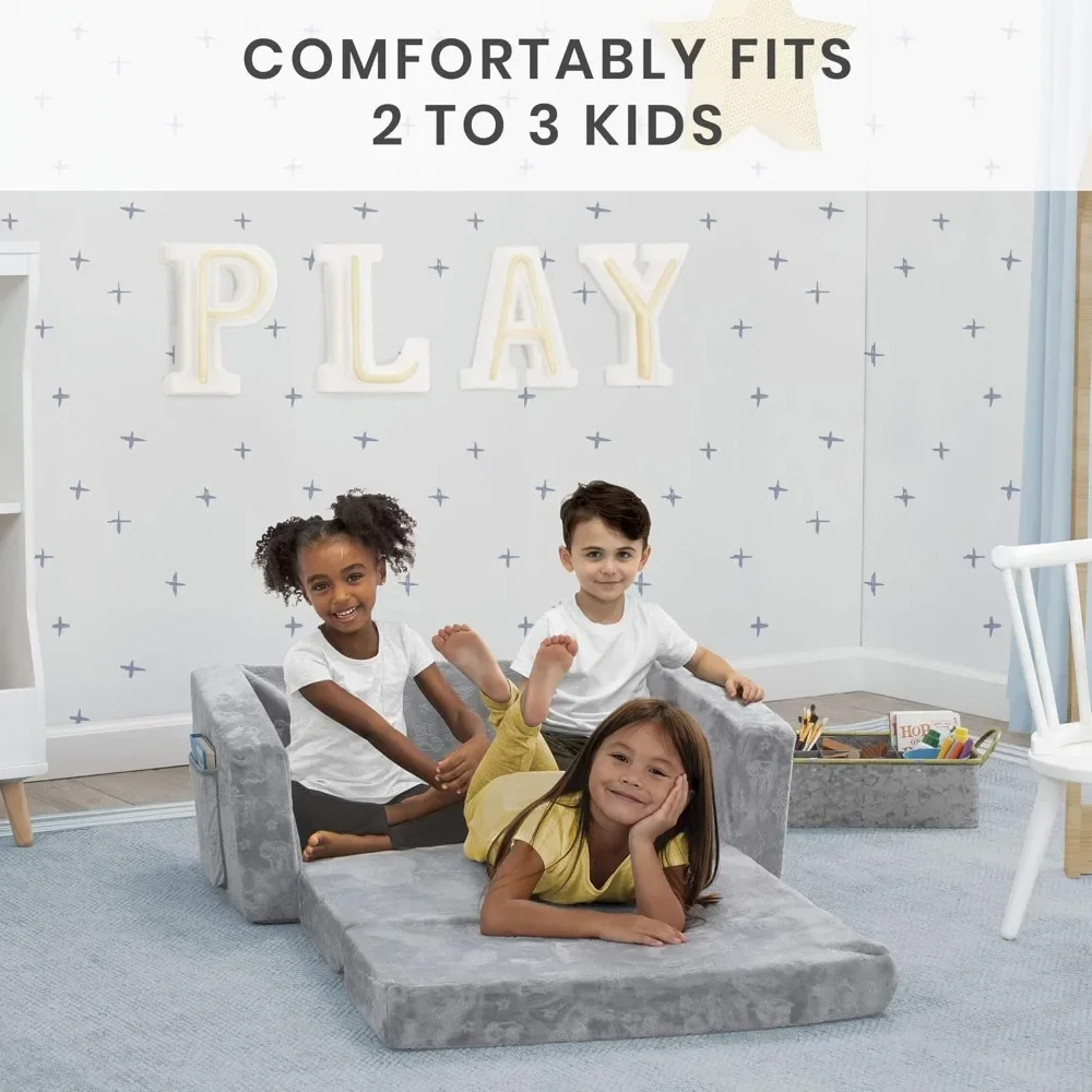 Extra-wide convertible sofa swivel chaise longue - comfortable 2-in-1 flip-out sofa/children's sofa bed 4