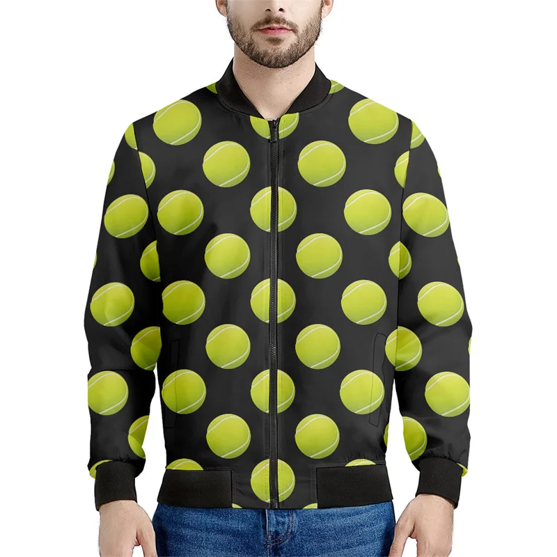 thumbnail image 1 of Chaqueta de raqueta de tenis de moda para hombre y mujer, sudaderas deportivas con estampado 3D, camisetas de calle de manga larga, chaquetas holgadas con cremallera, 1 of 4