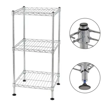 3 Tier Kitchen Rack Utility Storage Organization Kitchen Tools Holder Workstation Shelving Tower 2