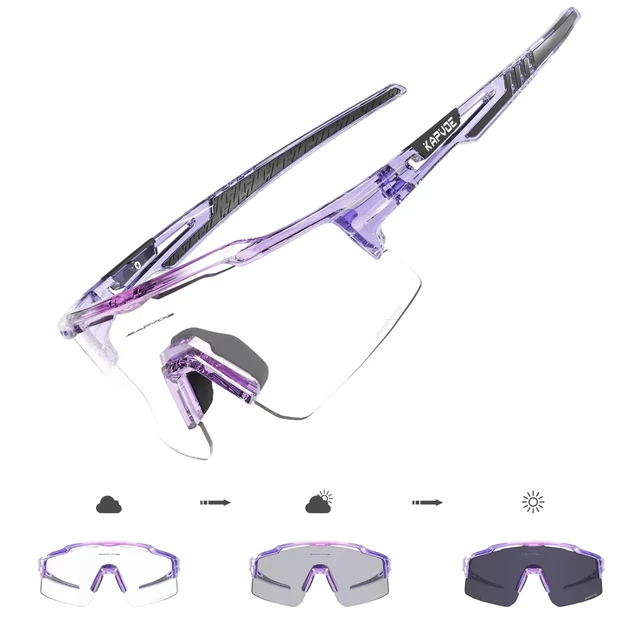 - Photochromic Sunglasses  Men Cycling Glasses MTB Women Sport Speed Road Mountain Bike Bicycle Cycl Eyewear Goggle - Image 2