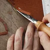 Hot Sale A8mm A6mm A4mm Practical Leather Craft Edge Beveler Skiving Beveling Knife DIY Cutting Hand Craft Tool with Wood Handle - Image 4