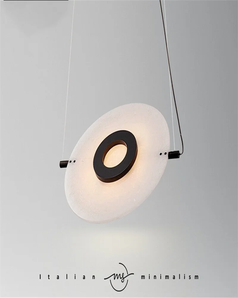

Light luxury Nordic postmodern minimalist design creative living room bedroom study bar marble chandelier