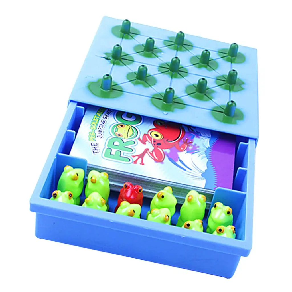 Frog Solitaire Springboard Child Intellect Chess Toy Gift Colorful 