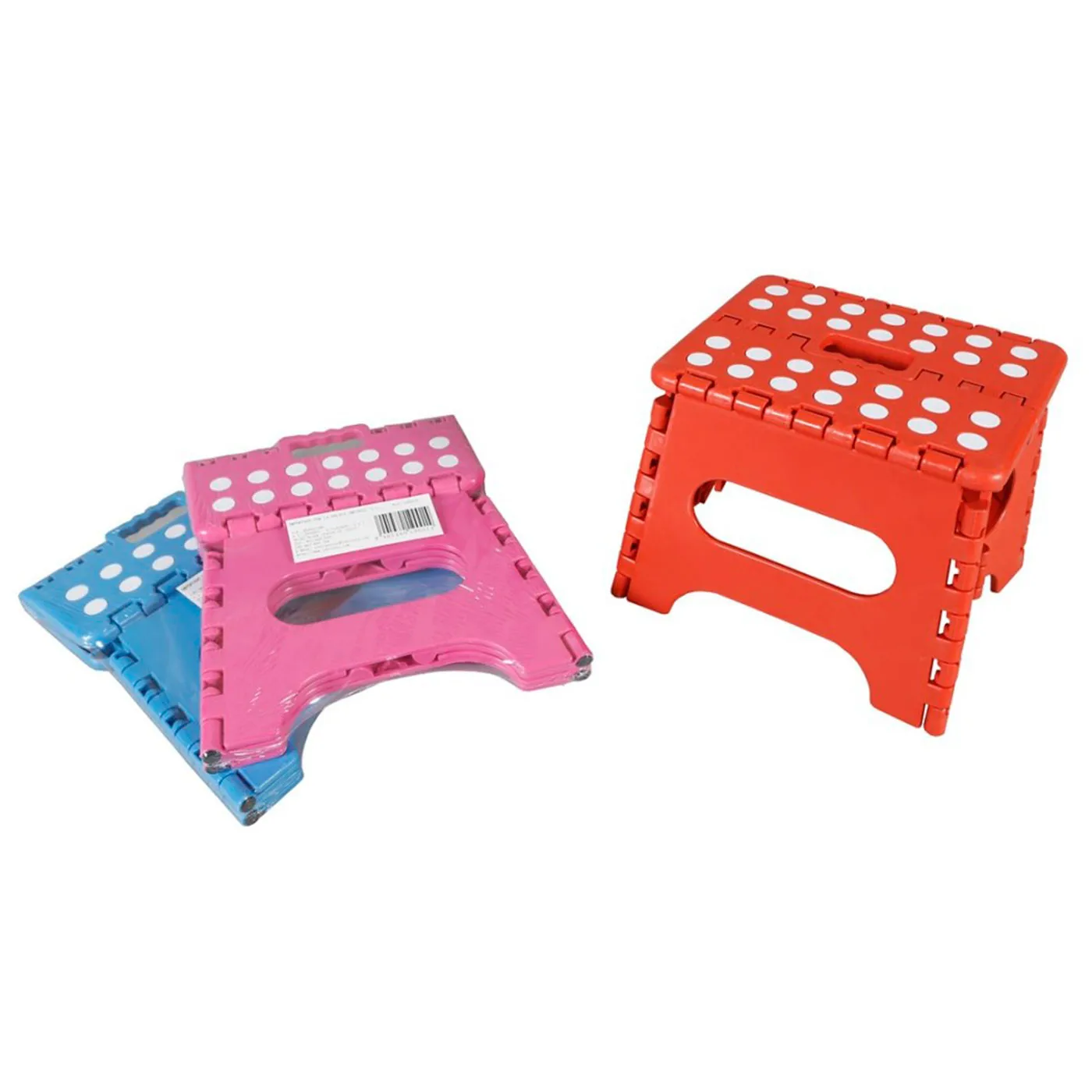 Acan Taburete Plegable PVC Infantil Multiuso MAX 150 kg Rojo, 21 x 17 x 18 cm 