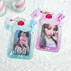Ins Style PVC Photo Card Holder for 3 Inch Photos Korea Sundae Ice Cream Shaped Photos Case Girls Backpack Charms 2