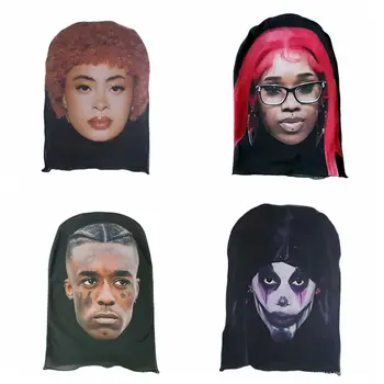 Elastic Magic Face Mask Fashion Mesh Seamless Riding Scarf 3D Printed Funny Headgear