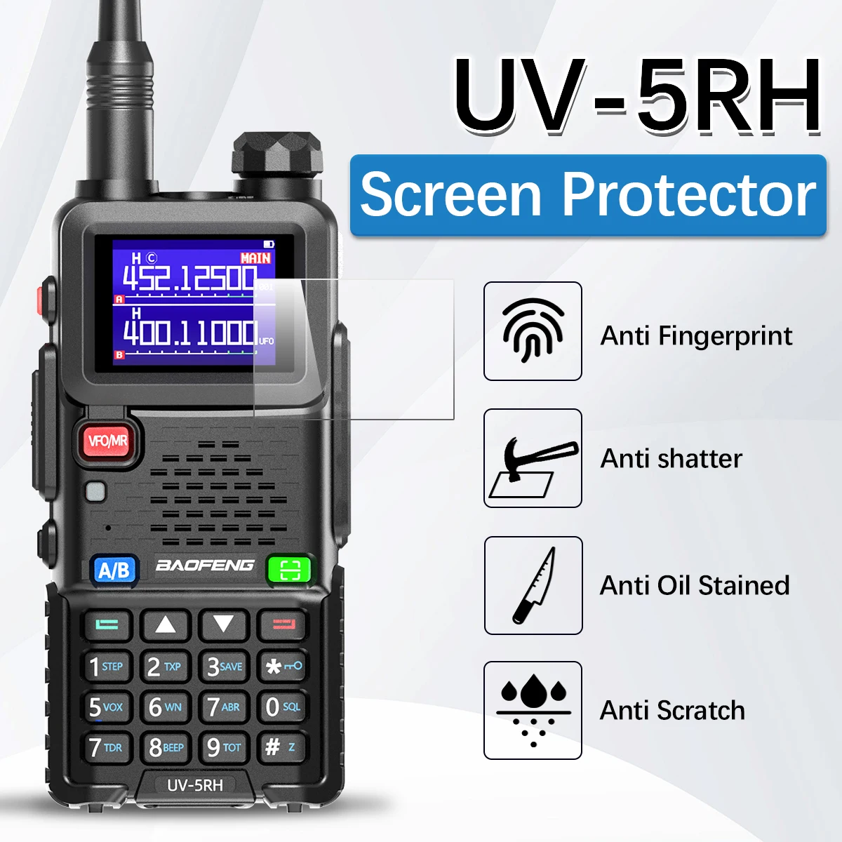 Baofeng Walkie Talkie Screen Protector Film