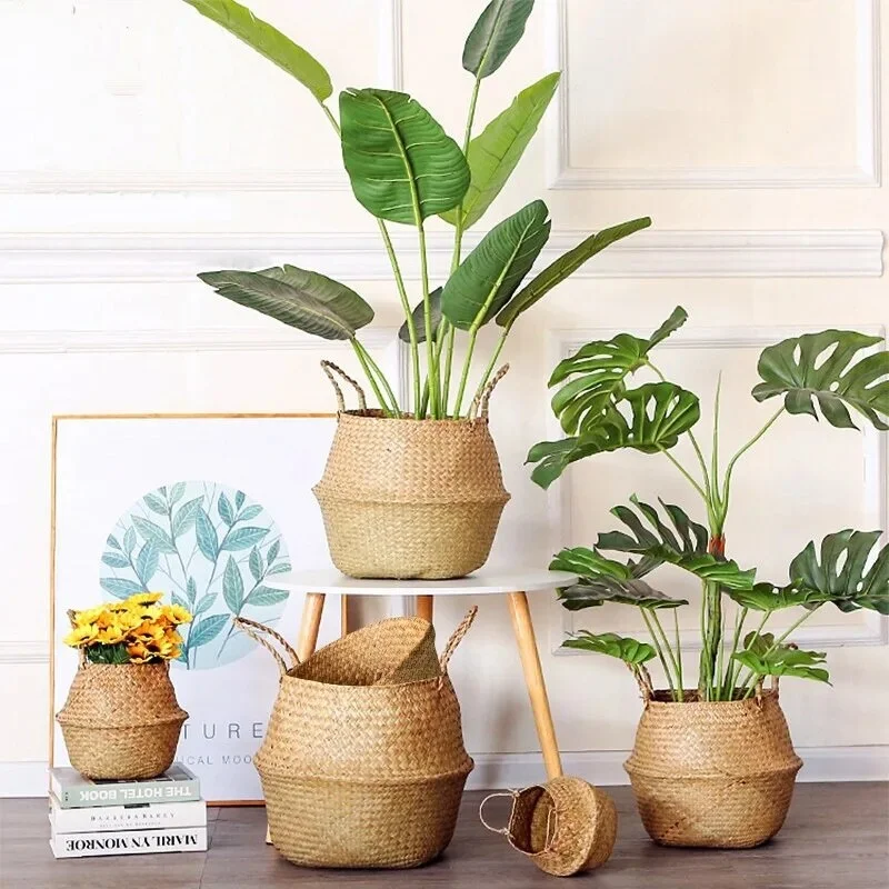 Nordic Style Wicker Storage Basket For Home
