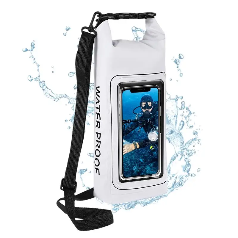 Waterproof Beach Bag Waterproof Pool Pouch 2L Kayak Phone Case with Lanyard 2 in 1 Swimming Pocket Travel