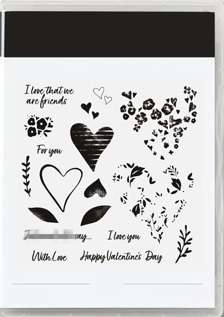 Valentine Cutting Dies and Clear Scrapbooking Stamps for DIY Scrapbooking  Photo Album Paper Crafts Valentine Card Making - AliExpress