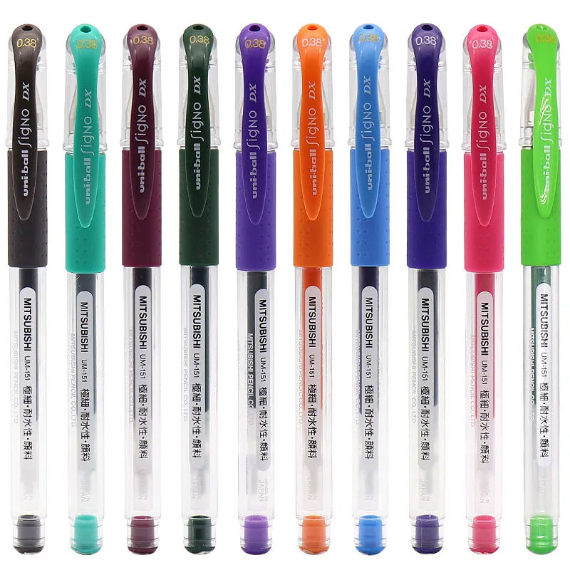 Uni ball UM-151 Signo Gel Pen 0.28mm 0.38mm 0.5mm Japan 2