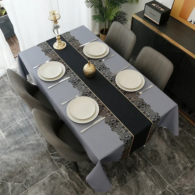 Nordic Simplicity Printing Rectangular Waterproof Tablecloths For Table Party Decoration Dining Tables Cover Manteles 1