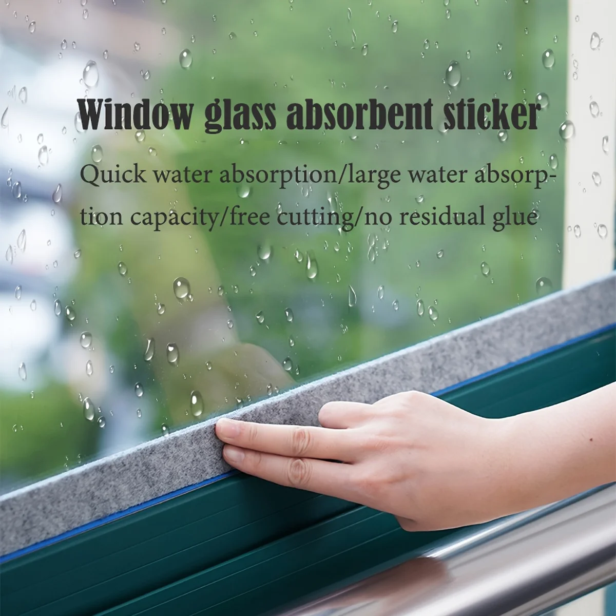 1 Roll (1.57inch x) Self-Adhesive Felt Window & Door Stickers - Anti-Condensation Tape, -Felt Pads, Easy Install/Remove