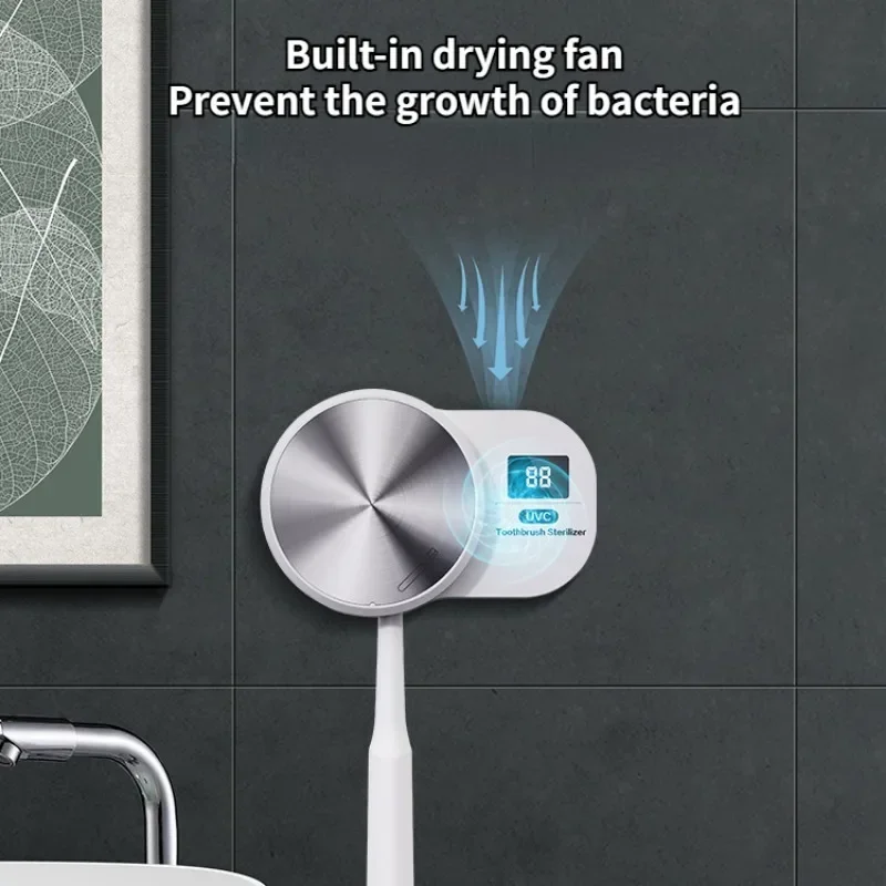 Tooth Brush Head Disinfection Box Intelligent Induction Germicidal Storage Stand Single Portable UV Toothbrush Holder Sanitizer