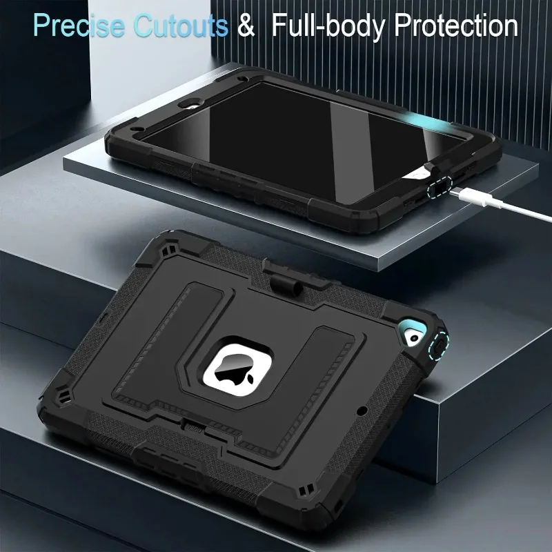Heavy Duty Shockproof Kids Tablet Case with Built-in Kickstand