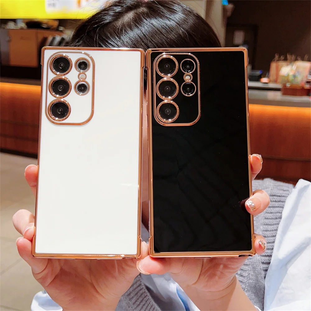 Ultra Case Plating Soft Silicone Cases For Samsung Galaxy Plus S 24 S24 5G S23 S22 S21 FE Shockproof Cover_voghion.com