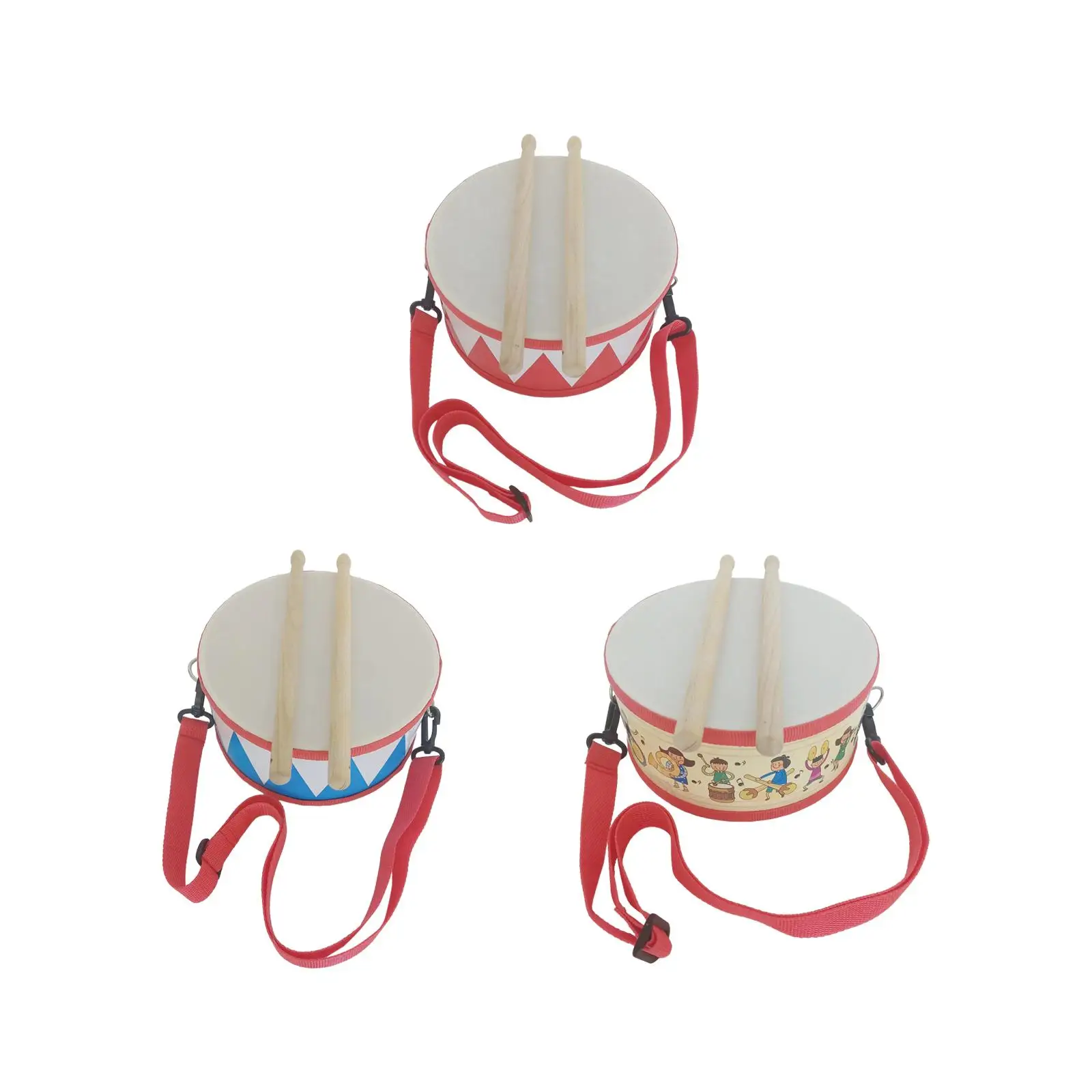 Kids Drum Set Wooden Drum Toys Musical Toys for Toddlers Boys Girls Valentines Day Gifts