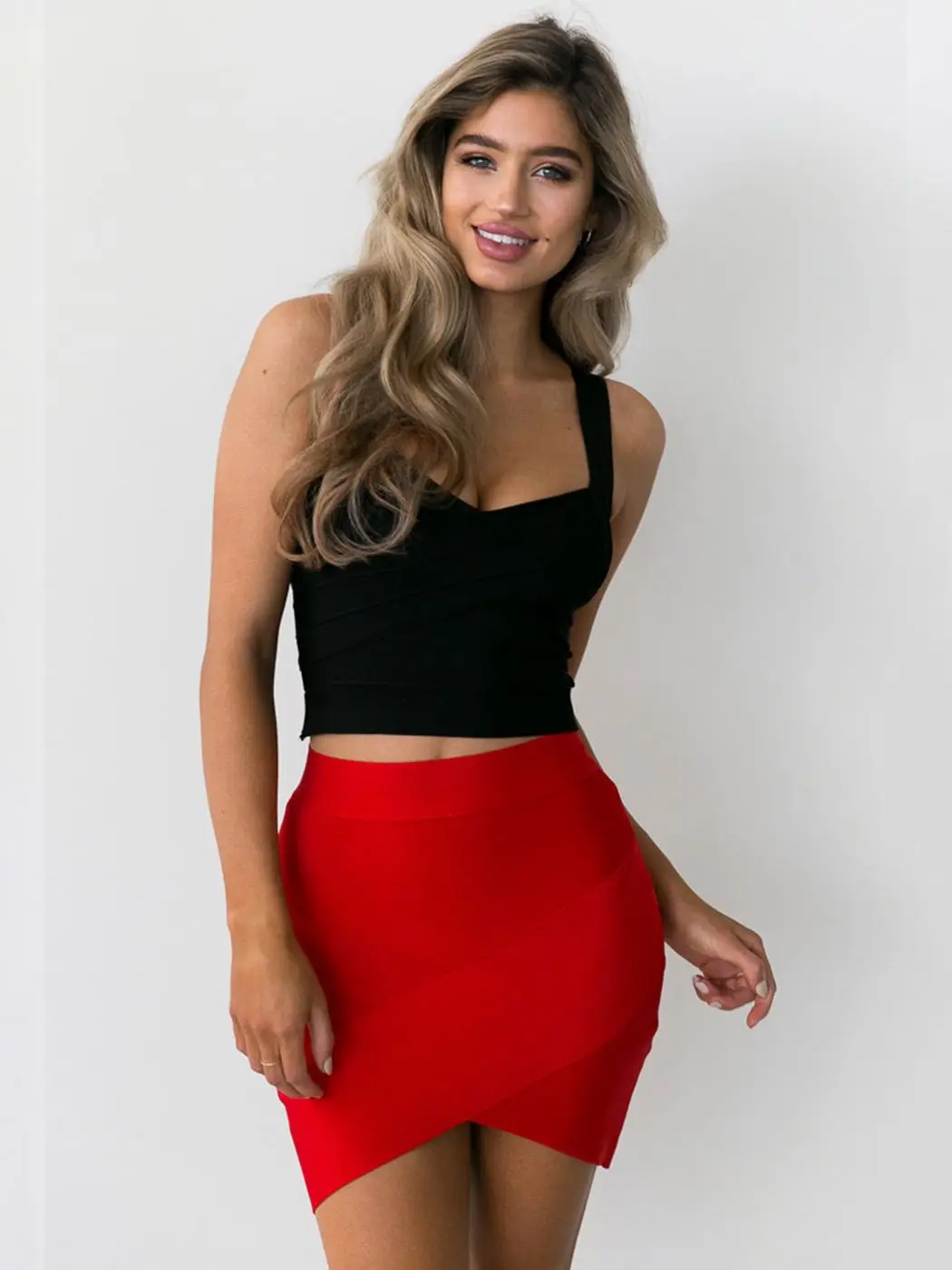 Yellow Two Piece Skirt Set Clothing Sets Skirt Yellow Yellow 2