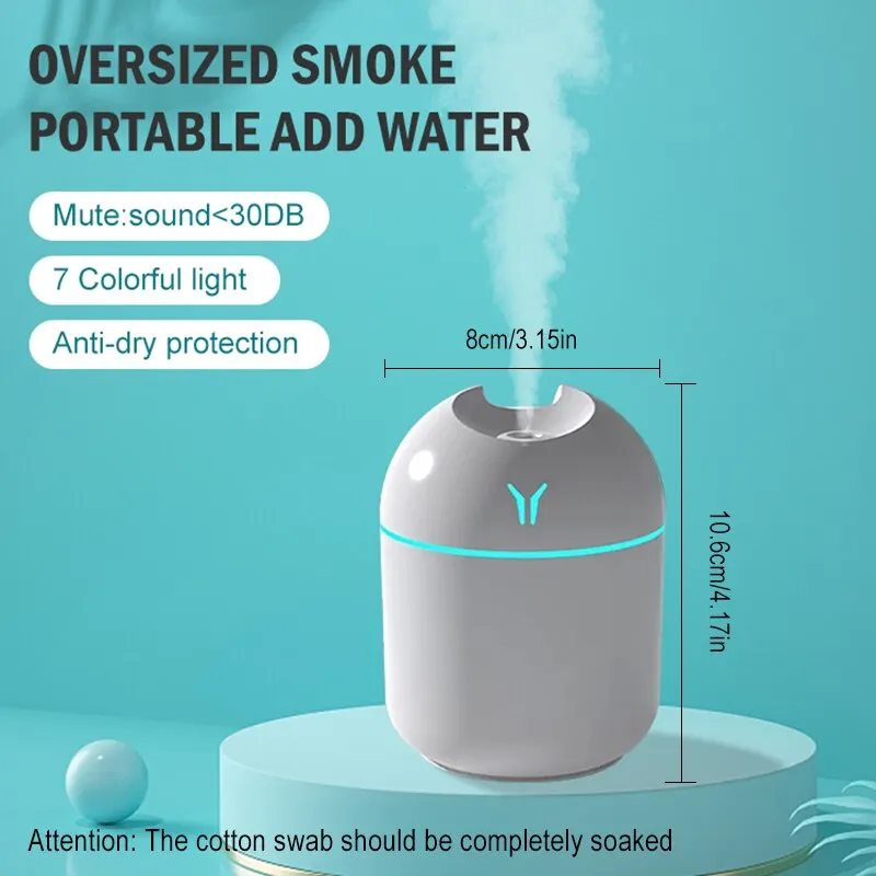 Small Y Humidifier USB Mute Humidifier Aromatherapy Desk Bedroom ...