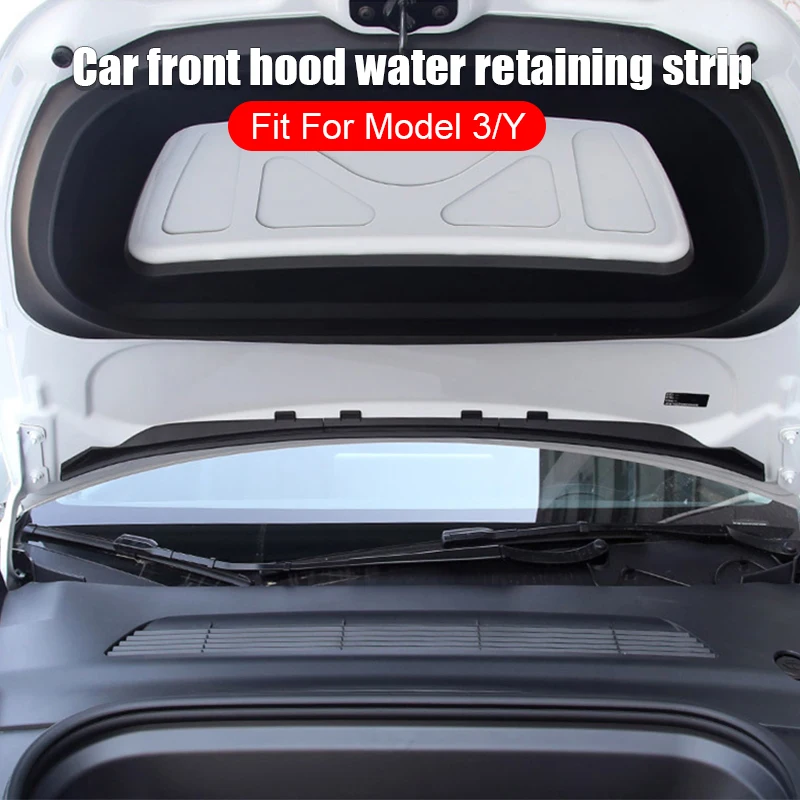 

Водонепроницаемая непромокаемая Крышка для Tesla Model 3 Y, передняя водоотталкивающая полоса, Защитная крышка для впускного отверстия воздуха, модифицированные аксессуары