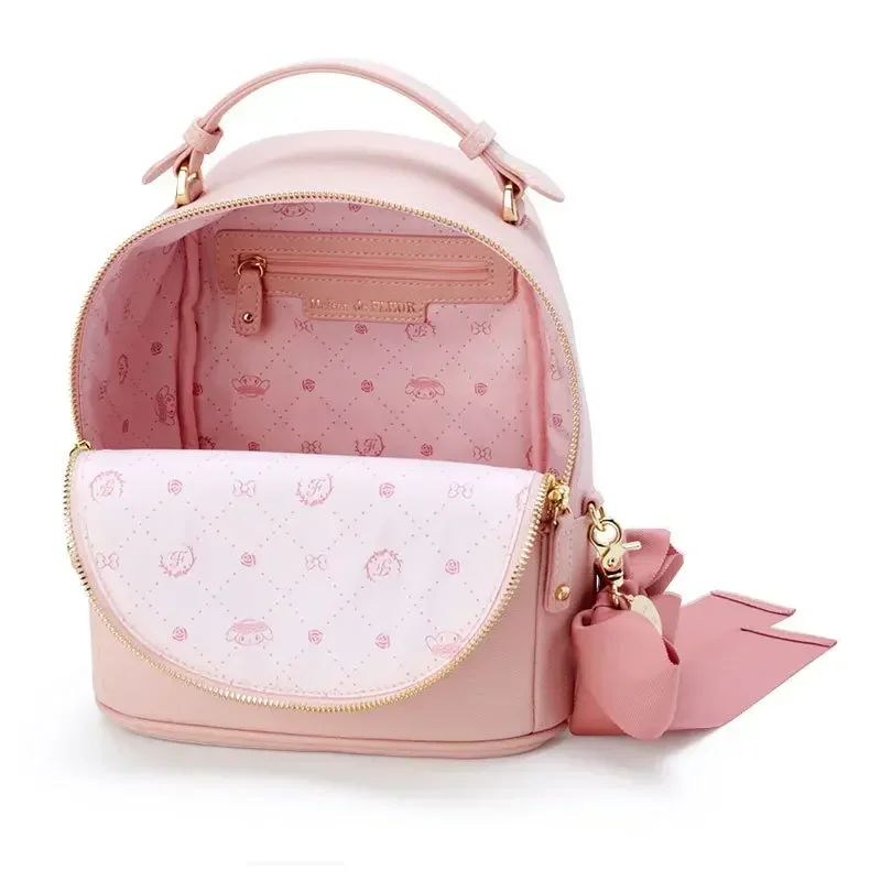 Sanrio hello kitty new pu backpack cute Kuromi kid cartoon handbag princess boy girl school bag children storage bag 4
