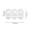 Mini Eggs Holder 6 Eggs Storage Container with Fixed Handle Plastic Eggs Storage Box Outdoor Camping Eggs Carriers 6