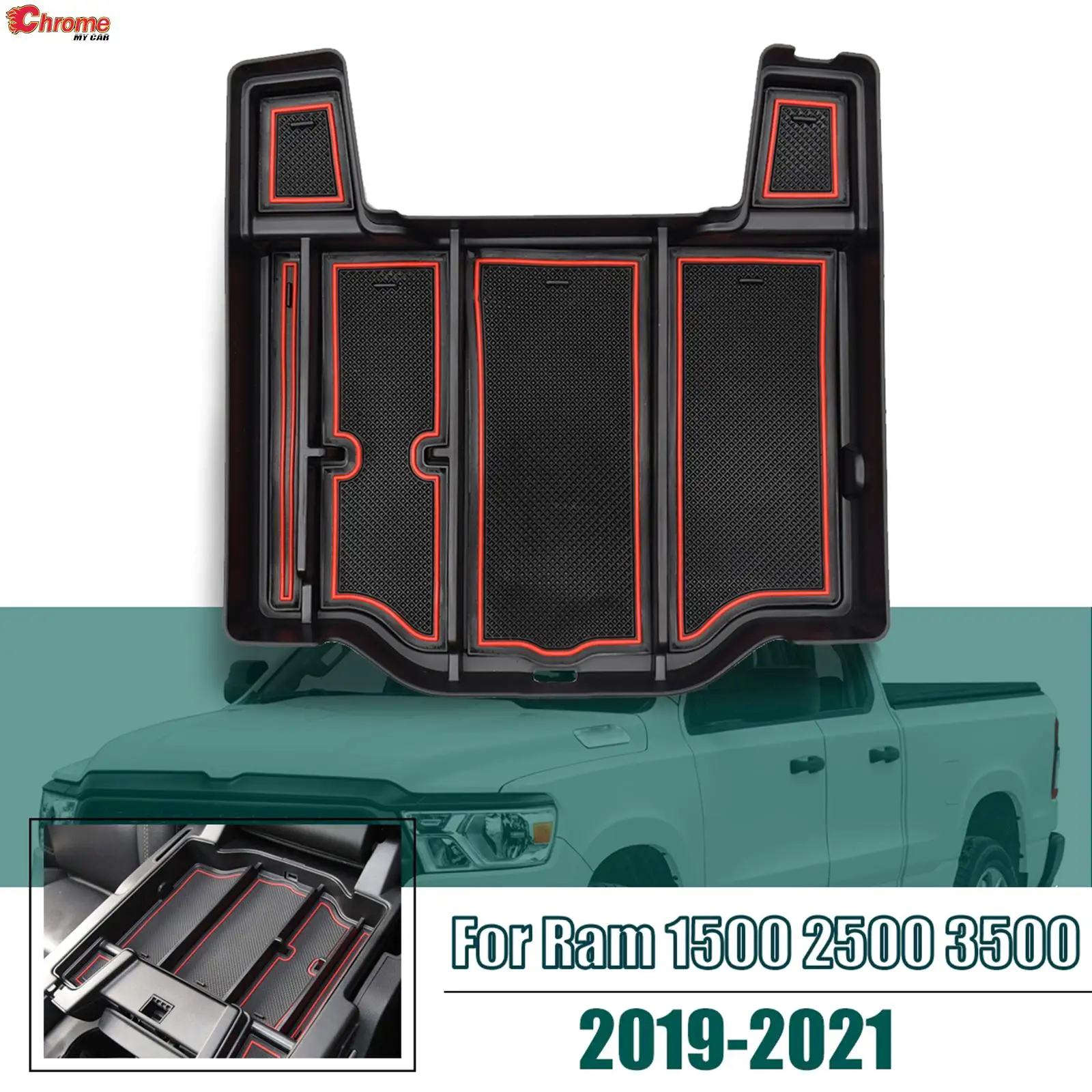 Car Accessories Center Console Organizer Tray For Dodge RAM 1500 2500