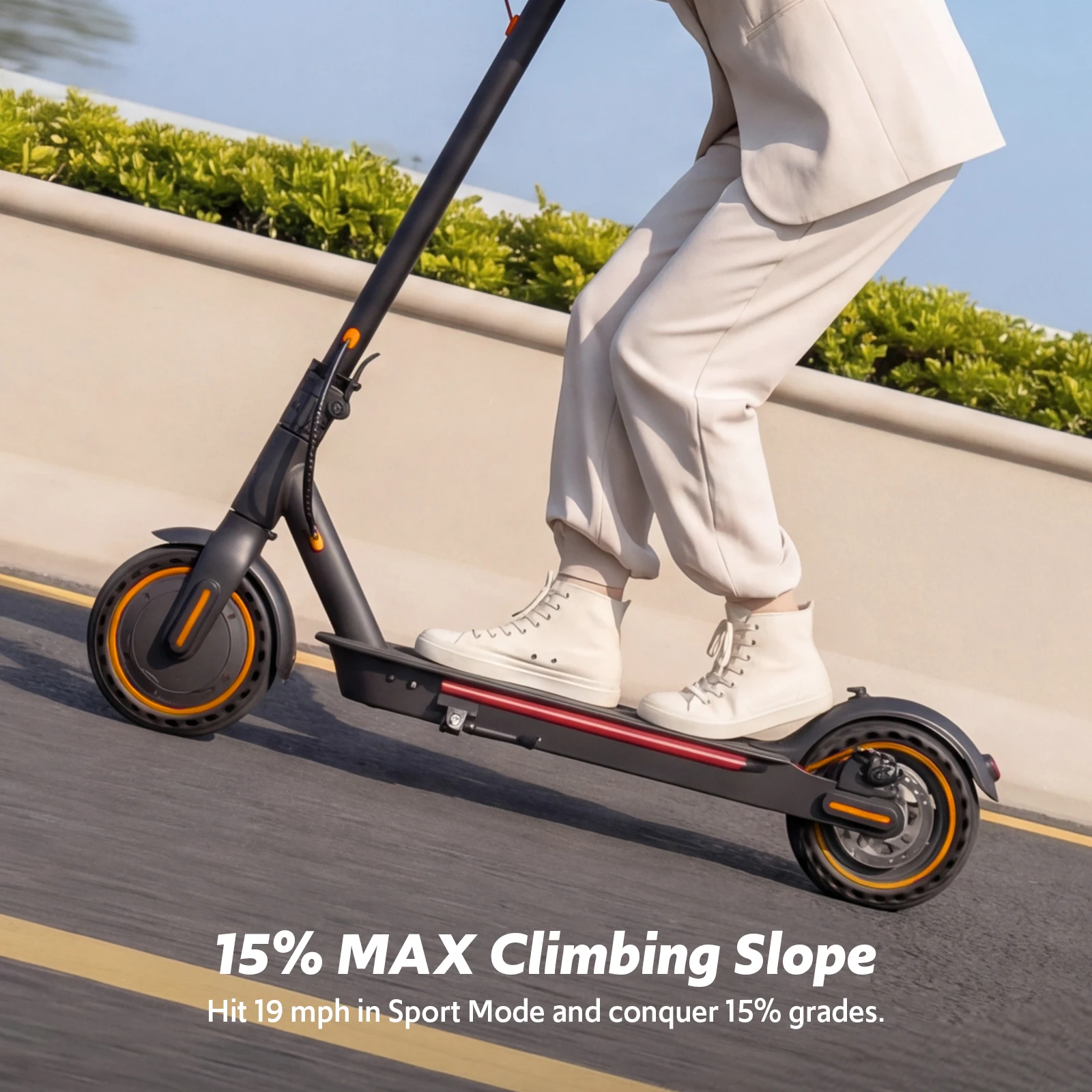 Electric Scooter for Adults – 550W Motor, 22MPH Top Speed, Foldable Design, Dual Suspension & Front/Rear Turn Signal Lights 7