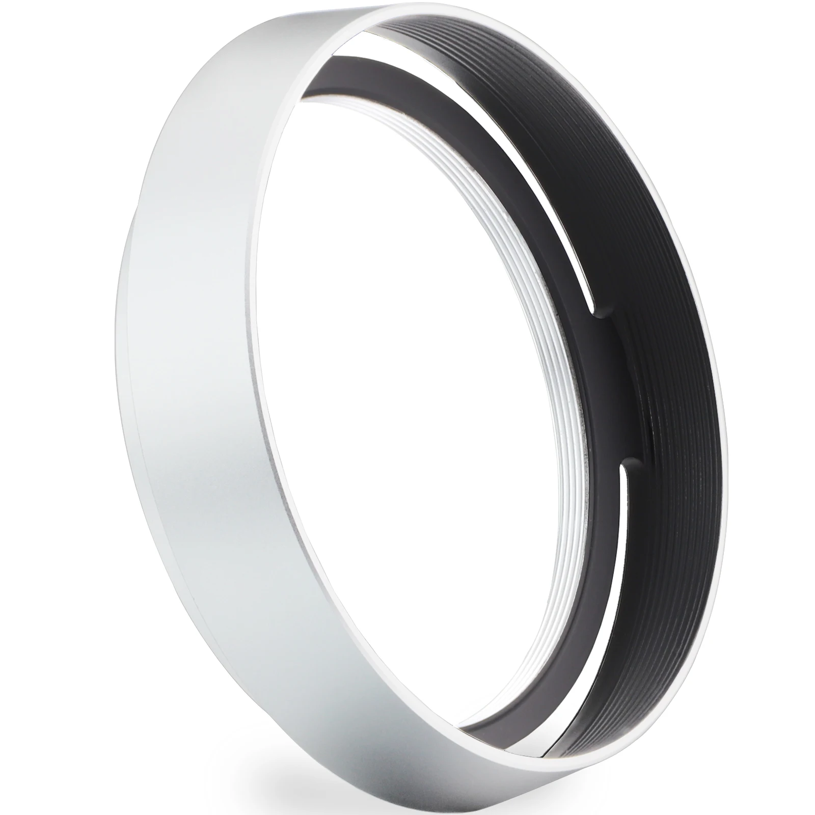 Haoge Lh-Lq Paraluce In Metallo Con Cappuccio Per Fotocamera Leica Q Q2 Q-P Qp Typ 116 Typ116 Argento