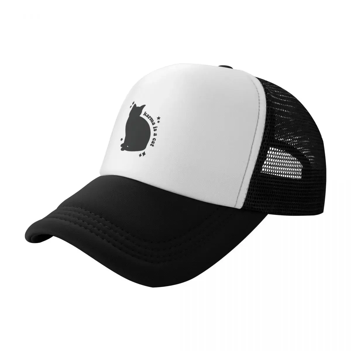 

Karma is a Cat Baseball Cap party Hat Trucker Hat Golf Mountaineering Ladies Men's