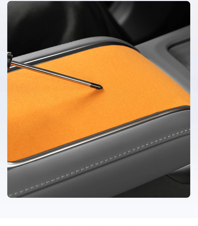For ZEEKR 7X Suede stickers on the center console panel Scratch-resistant and di