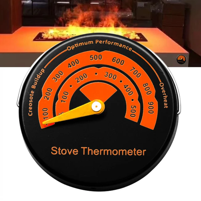 Magnetic Stove Thermometer, Oven Temperature Meter, Wood Burner