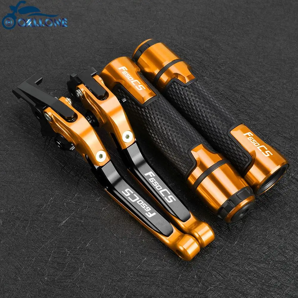 

FOR BMW F650 CS F650CS DAKAR F 650CS SCARVER ABS Motorcycle Accessories CNC Adjustable Clutch Brake Lever Handlebar grips ends