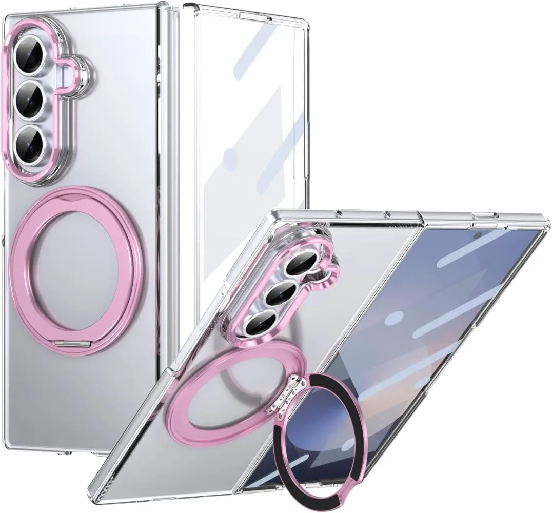 360 Rotating Magnetic Case with Magsafe Compatibility and Glass Front Film