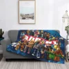 R-Robloxes Game Blanket Games Factory Flannel Funny Warm Throw Blankets for Home Spring Autumn 1
