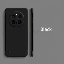 Frameless Slim Matte Hard PC Shockproof Phone Case for Magic7 Lite (Black)