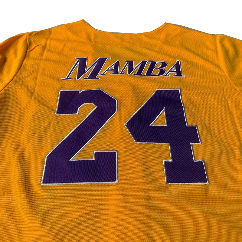 BG baseball jerseys Legend 8 24 Mamba jersey Outdoor sportswear