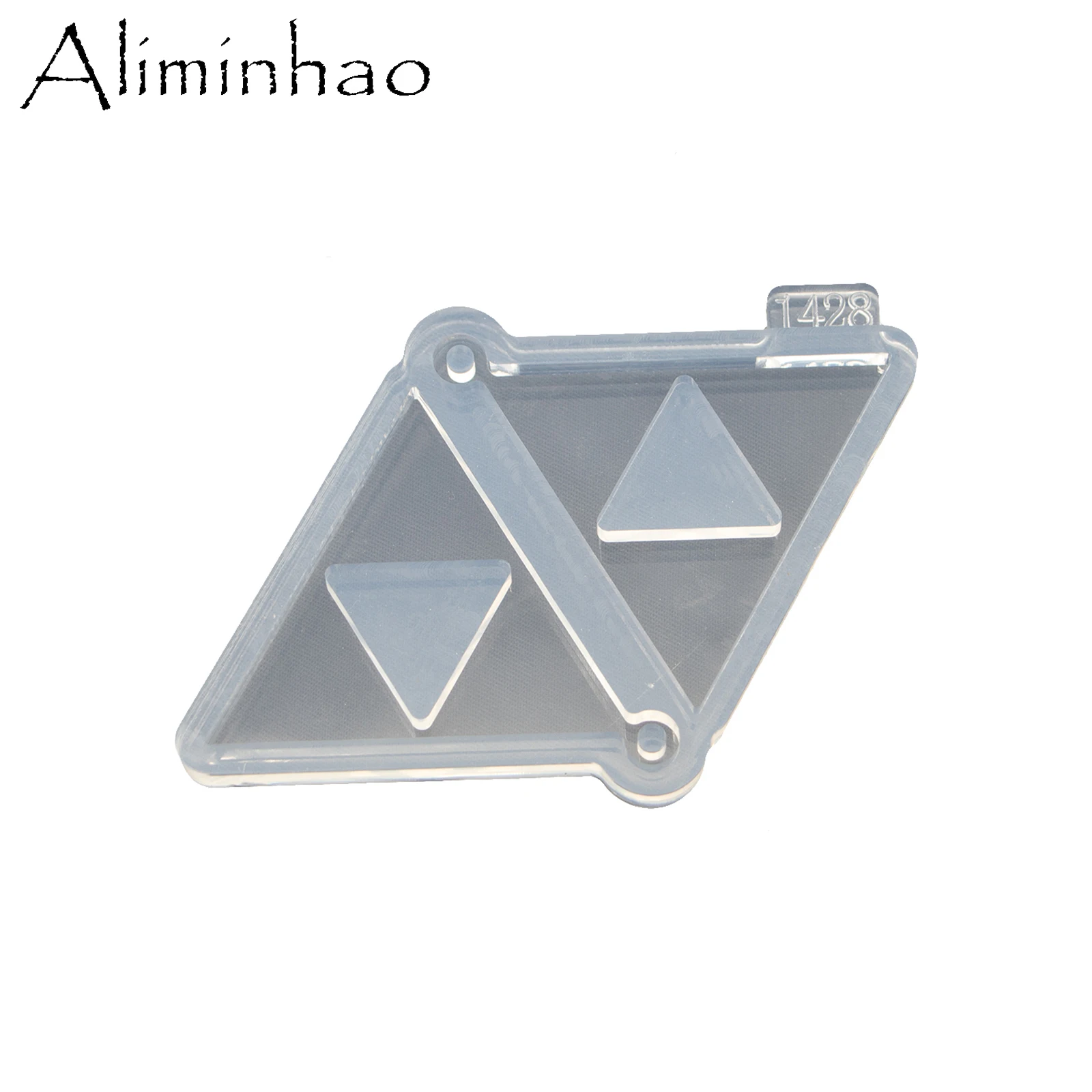 Dy1428 Dreieck Ohrring Harz Formen DIY Silikon Epoxid form Schmuck DIY hand gefertigte Charms Form – Detail 3