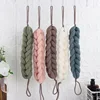 1pcs Soft Back Strap Bath Scrubber Rich bubbles Body Brush Shower Bars Mesh Puff Exfoliating Massage Bath Ball Flower Bathroom 3